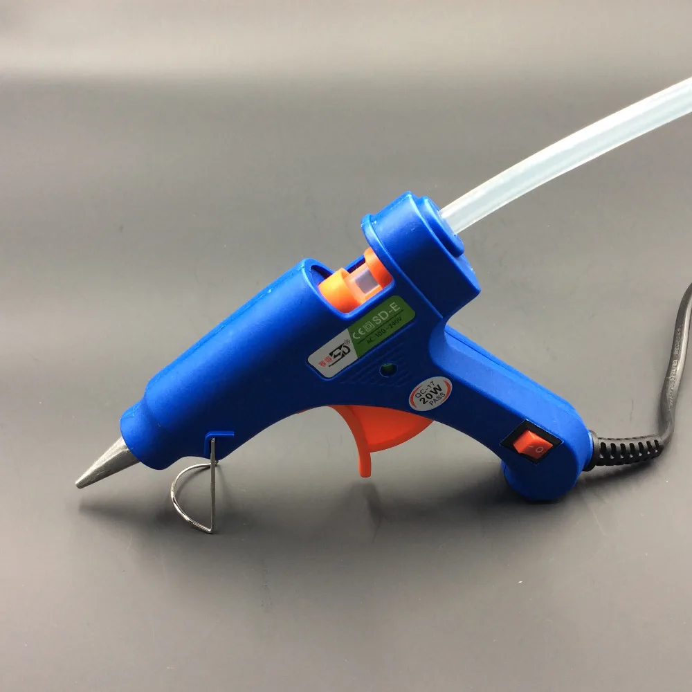

For Hot melt glue 20W EU Plug Hot Melt Glue Gun Glue Stick Industrial Mini Guns Thermo Electric Heat Temperature Tool NOV23