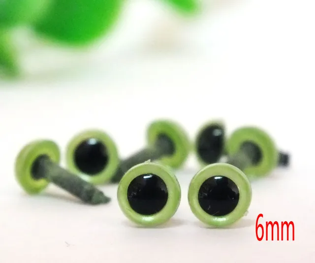 Buy 60pcs 7.5mm Plastic Safety Eyes Green Colours