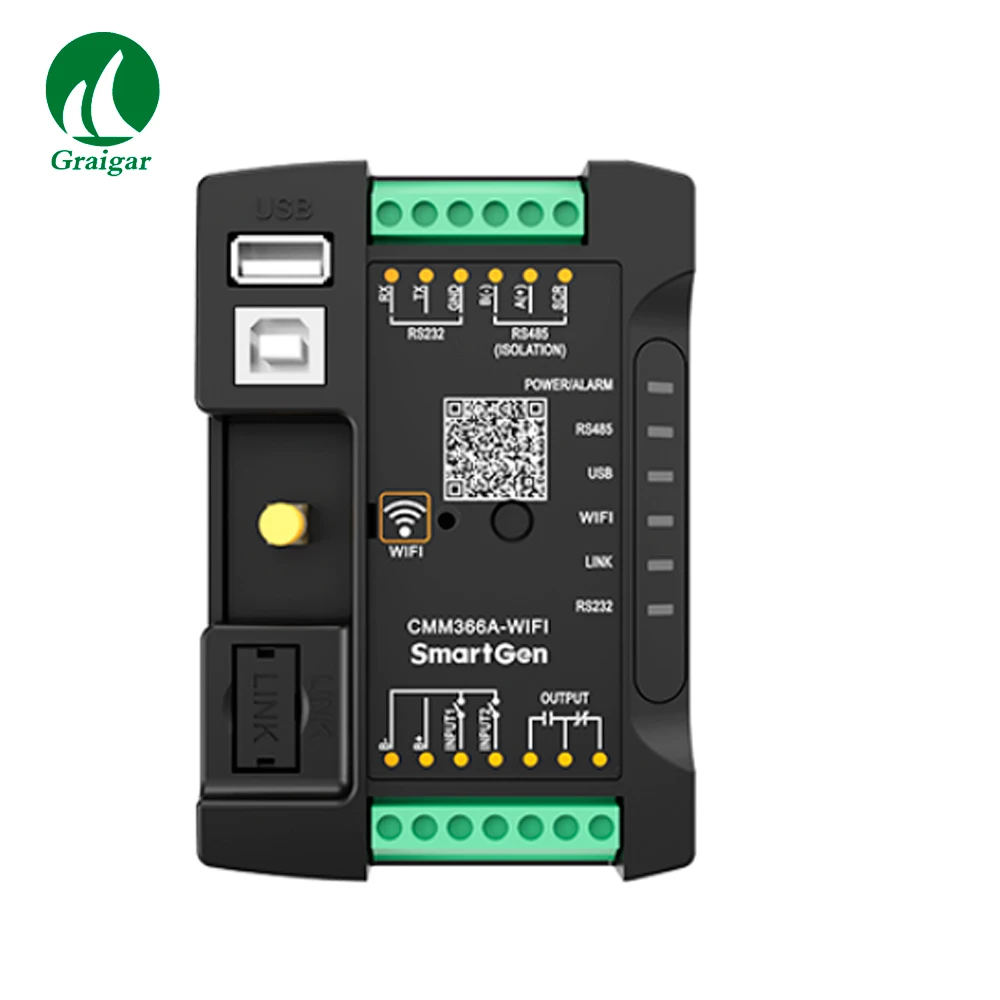 Smartgen CMM366A-WIFI облачный мониторинг коммуникационный модуль с портом RS485, usb-портом, портом связи или портом RS232