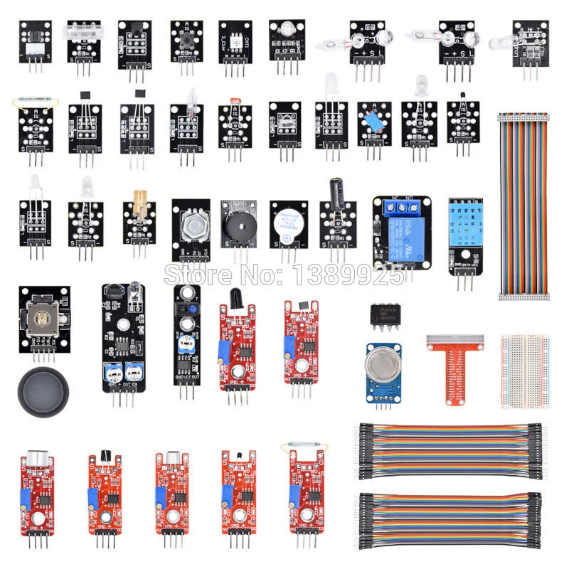

Free Shipping Sensor Module Kit For Raspberry Pi Model B+ With GPIO Extension Jumper for raspberry pi 3