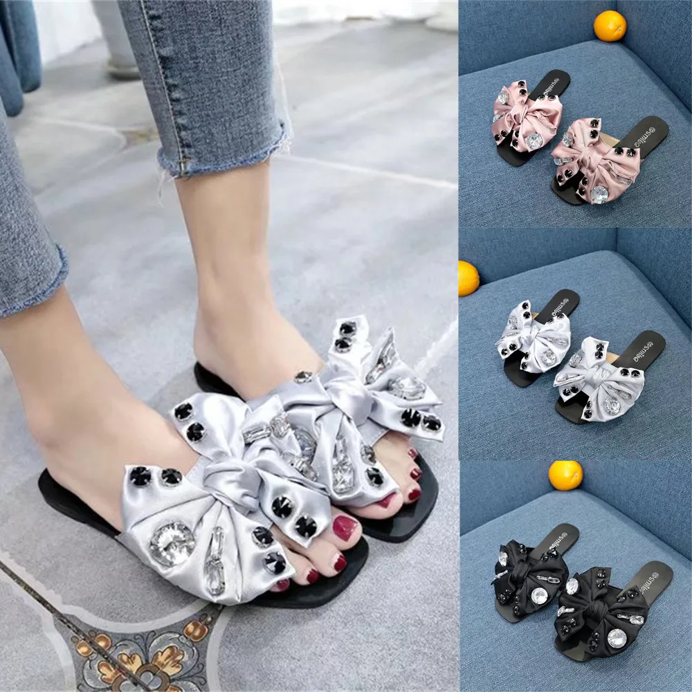ladies slippers with a small heel