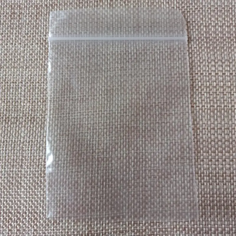 

100pcs Jewelry Ziplock Zip Zipped Lock Reclosable Plastic Poly Clear Storage Bags Thickness 0.1mm