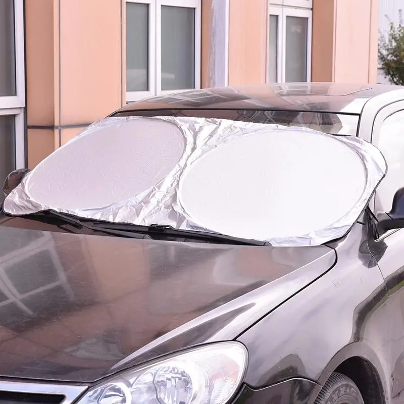 

UV Protect Car Window Film Hot Auto Visor Windshield Windscreen Sun Block Cover Folding Jumbo Front Rear Car Window Sun Shade