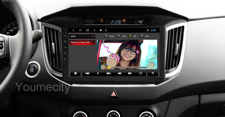 Best Youmecity Android 8.1 Car DVD For Hyundai IX25 Creta 2014-2018 year GPS Radio Video Multimedia Player Capacitive IPS Screen RDS 1