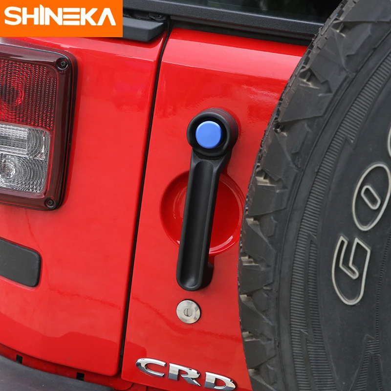 SHINEKA наклейка на автомобиль из алюминиевого сплава с ручкой для Jeep Wrangler JK 2007 2017|car