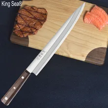 King Sea Sashimi нож 5Cr15Mov Высокое качество Профессиональный Филейный Нож для рыбы лосось суши нож кухня кухонный нож