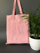 Pink Linen Customize Logo Tote Reusable Cotton Women Storage Shopping Bag Beach Handbags soild casual Pink Linen Customize Logo Tote Reusable Cotton Women Storage Shopping Bag Beach Handbags soild casual