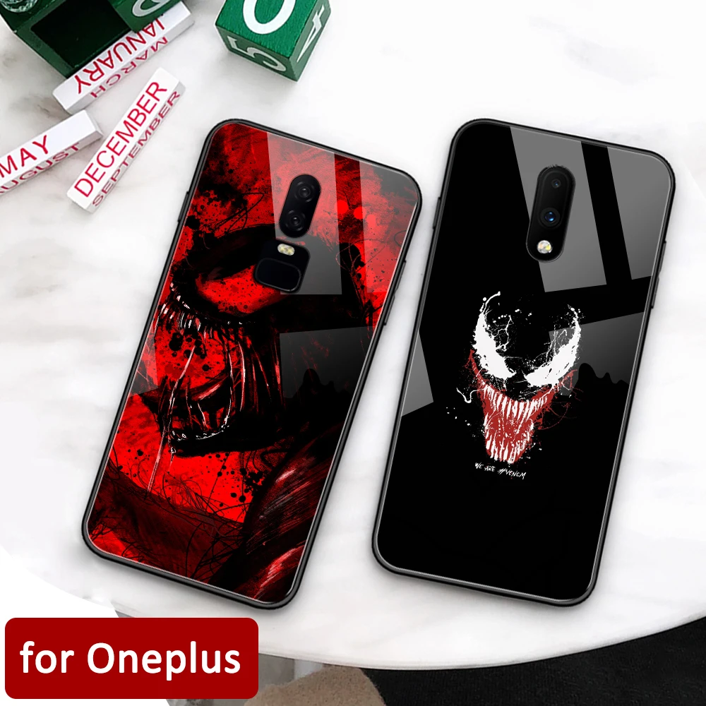 Чехол для Oneplus 7 pro стеклянная задняя крышка venom 5 t чехол 1 + 6 6t | Мобильные телефоны и