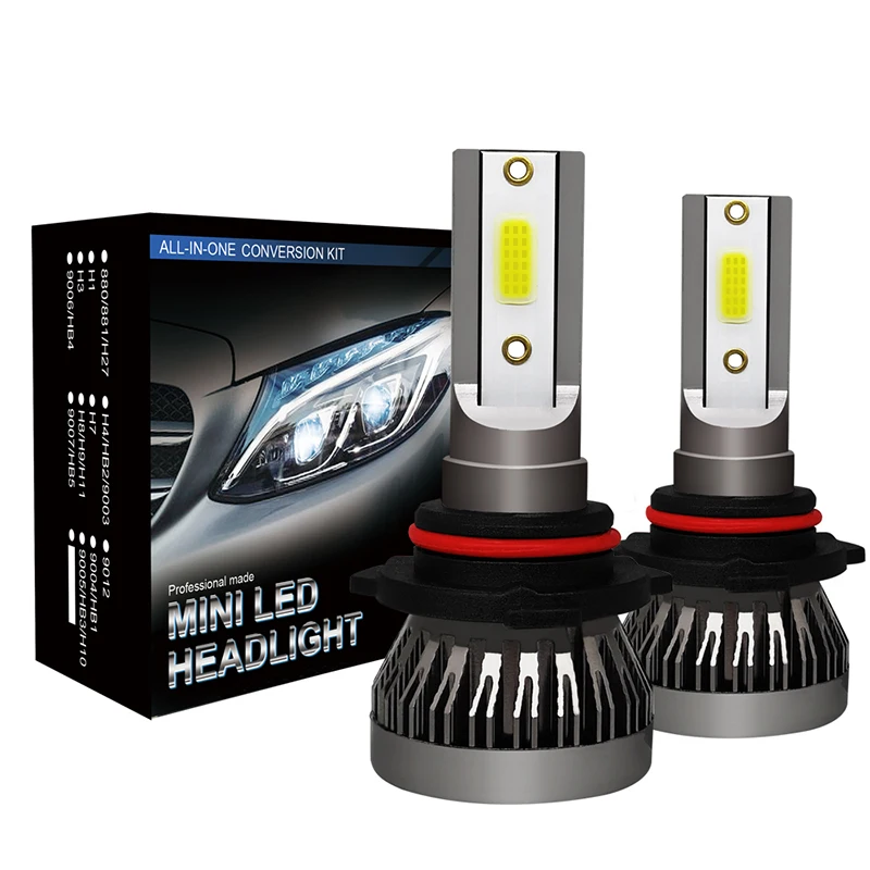 2 шт фар автомобиля мини лампа H7 светодиодный лампы H1 светодиодный H8 H11 комплект фар 9005 HB3 9006 HB4 6000 k туман свет 12 V светодиодный лампы 36 W 8000LM