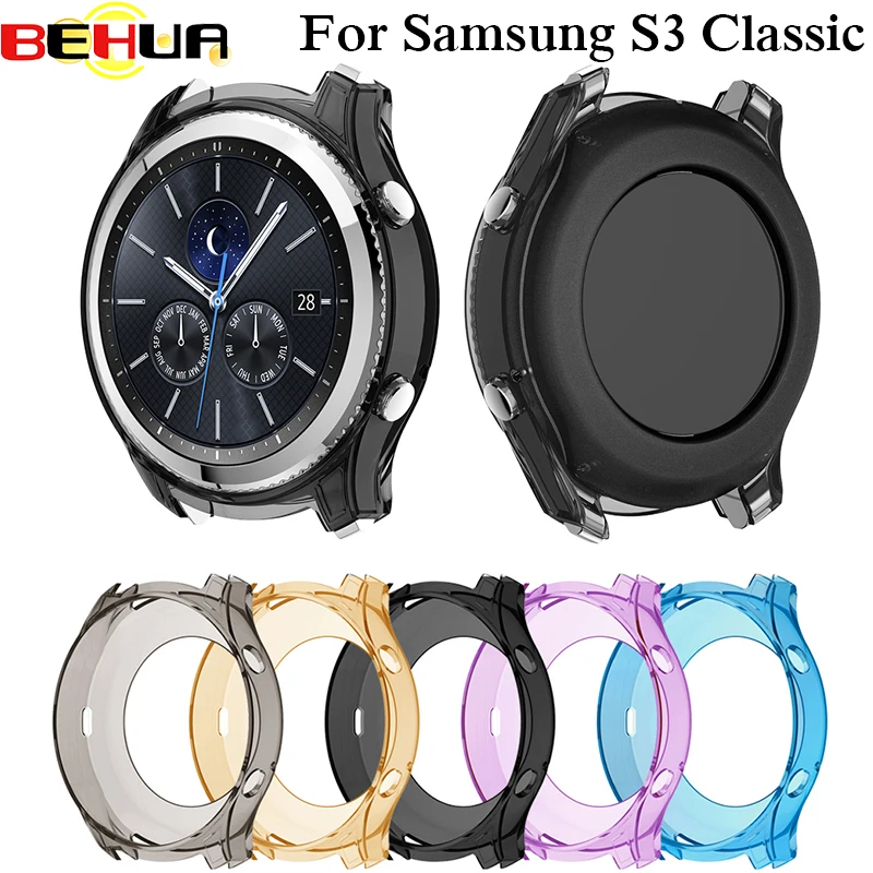 Силиконовый цветной защитный чехол для Galaxy Gear S3 классические Смарт часы мягкий