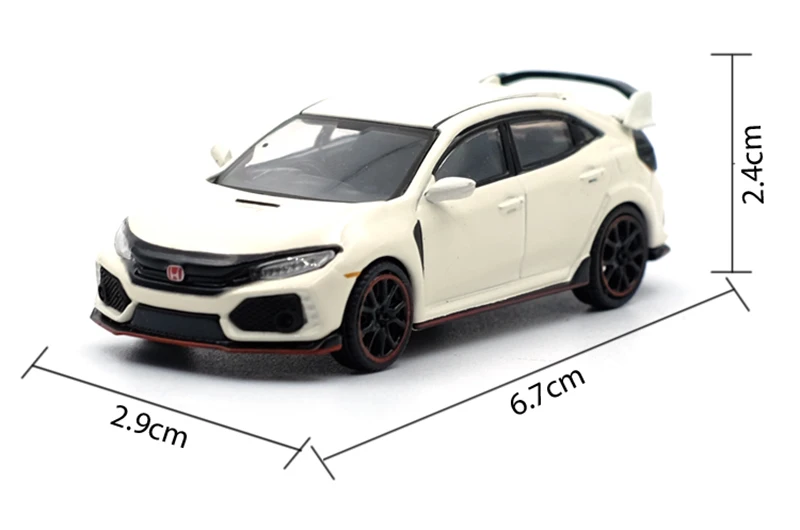 1/64 сплав Honda Civic Тип R Чемпионат белые модели игрушечных автомобилей Литые