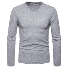 Модные тонкие кашемировые свитера мужские осень шерстяной вязаный мужской свитер с длинным рукавом V образным вырезом пуловер пальто мужской Pull Homme XXL