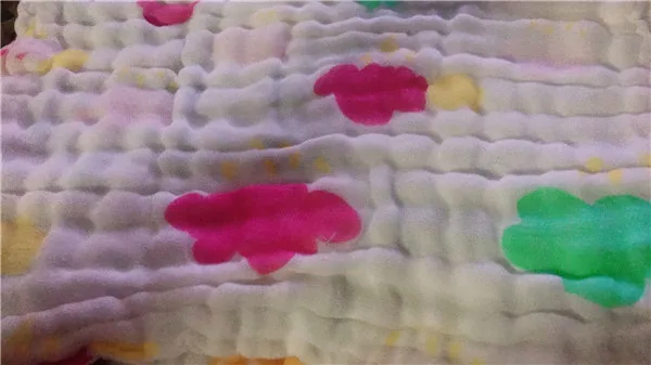 Лидер продаж, 1 шт., 6 слоев, детское хлопковое Марлевое муслиновое детское полотенце для лица, моющиеся матерчатые носовые платки, слюнявчик для кормления младенцев - Цвет: 4