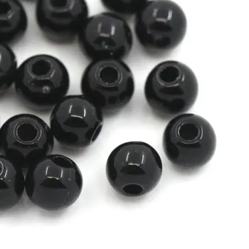 

2000PCs Doreen Box Acrylic Spacer Beads Ball Black 4mm Dia. Bead For DIY Bracelet Necklace Jewelry Making Accessories (B22150)