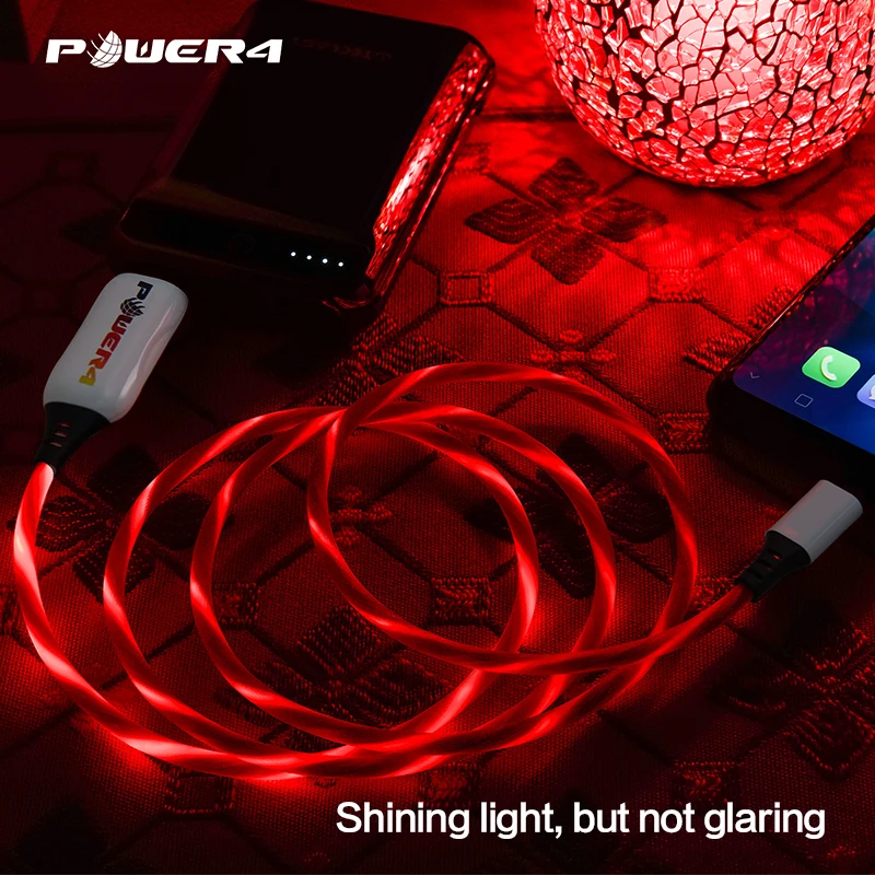 

Power4 Fast Charging Micro USB Cable For OPPO VIVO QC3.0 Led Glowing USB Cable For Samsung Xiaomi Mobile phones Micro Cable