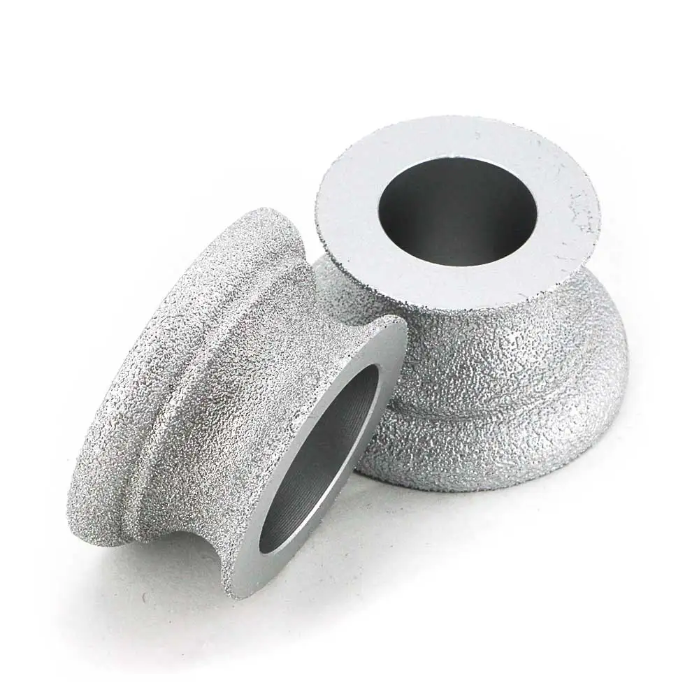 3 inch Brazing diamond grinding wheel of Dragon curve edge for quartz stone, marble, granite, ceramic, artificial stone GJ023