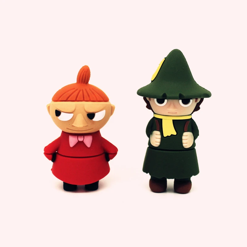 Горячая Распродажа мультфильм Moomin долина флеш диск USB 2 0 32 Гб 64 Милая карта памяти