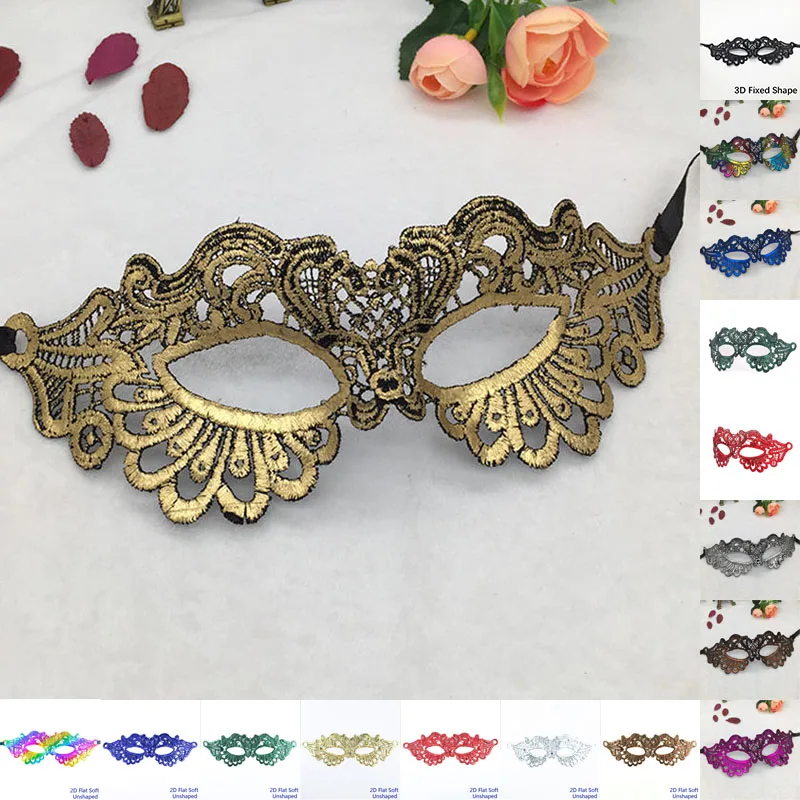 Сексуальная Маскарадная маска из кружева с животным узором для карнавала