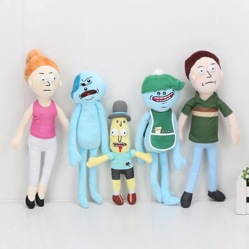 17 30 см плюшевые игрушки Морти счастливые грустные пеноформенные Meeseeks мягкие