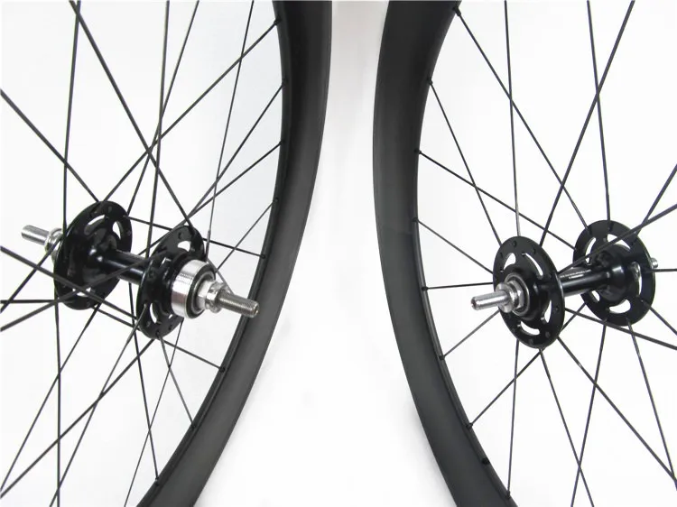 700C Полный Углеродного Следа колес 50 мм 25 мм углерода fixed gear колес довод с Новатэк Track Hub для одной скорости трек велосипед