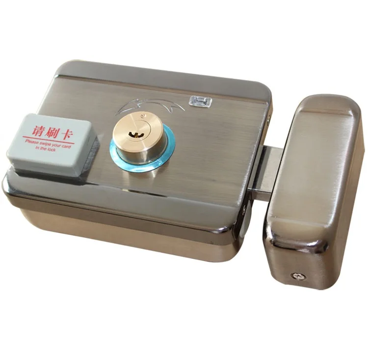 

Electric Control Door Lock For 12V DC Access Control System with Remote Control and Key Metal Security Mute Electronic Lock RFID