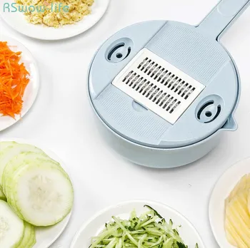 

Multifunctional Shredders & Slicers Kitchen Tool Round Potato Wiper Spiralizer Potato Onion Chopper Draining Basket Separator