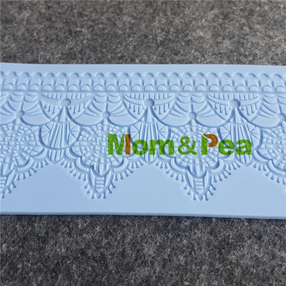 Mom& Pea GX190, кружевная форма для украшения торта, помадка, 3D форма для торта, силиконовая форма для пищевых продуктов