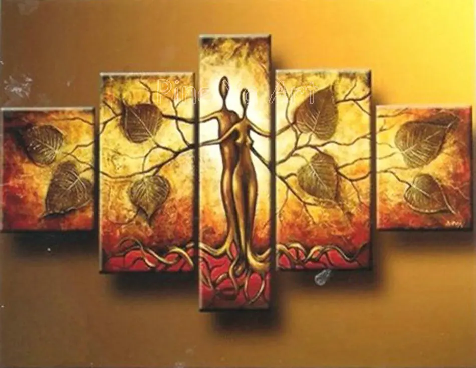 5 piece Couple art love modern abstract wall canvas art large cheap