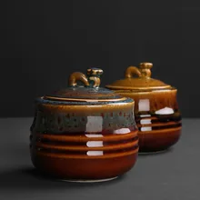 Китайский благоприятный чайный горшок средней половинки catty f влагостойкий запечатанный горшок tieguanyin Jun kiln измененная обжиганием В Печи Горшок для хранения