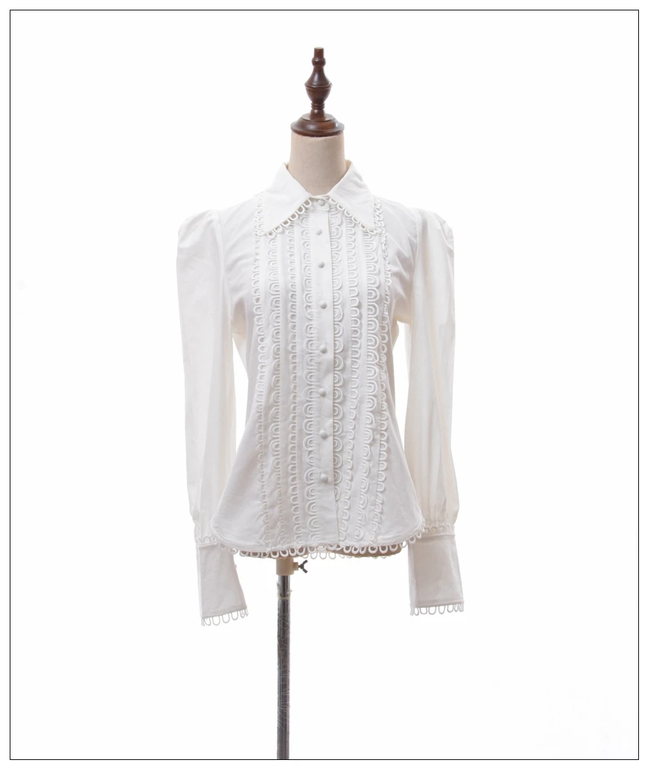 Мода, осенние элегантные рубашки, блузка для женщин, воротник Питер Пэн, длинный рукав, кружевная блузка, топы