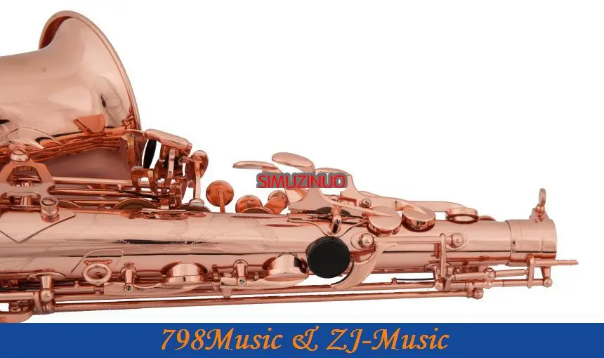 Профессиональный альтовый саксофон Ми-бемоль покрытый розовым золотом