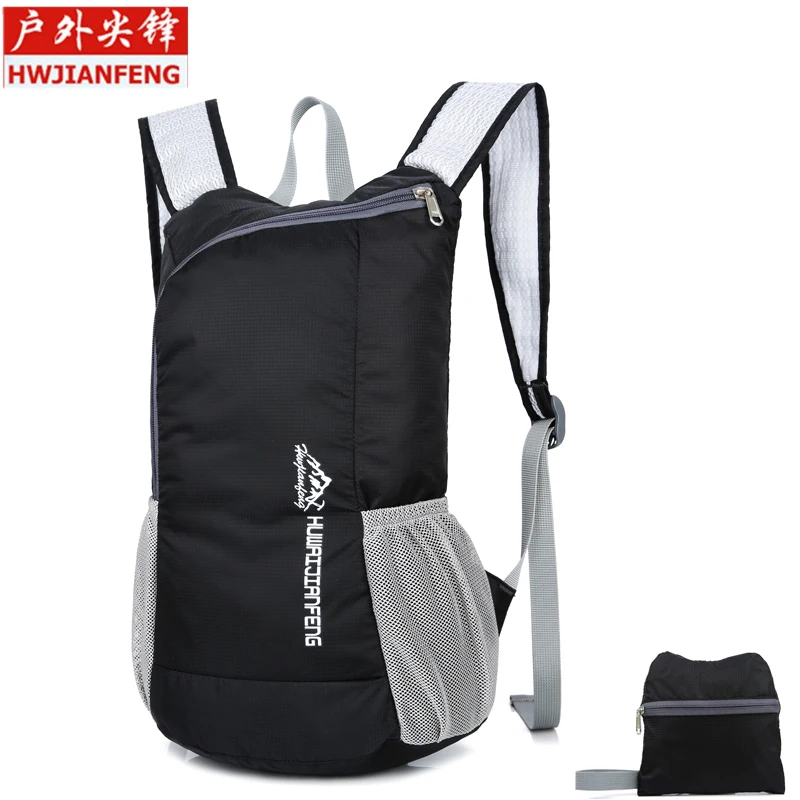 

Outdoor Foldable Bag Sport Small Traveling Backpack For Hiking Women Men Skin Bag Waterproof Nylon Rucksack 27*15*40cm