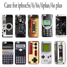 Retro classic retro game camera calculator TPU soft case phone case cover for iphone5s /5SE 6 / 6s / 6plus / 6splus