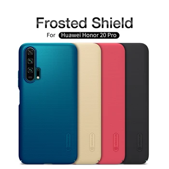 

Huawei Honor 20 Case Honor 20 Pro Cover NILLKIN Frosted shell Matte PC Hard Back Cover Case gift Phone holder