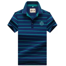 Высокое качество, рубашка поло, лето, брендовая полосатая Мужская рубашка поло, модная деловая Повседневная рубашка поло, Мужская Однотонная рубашка поло, homme