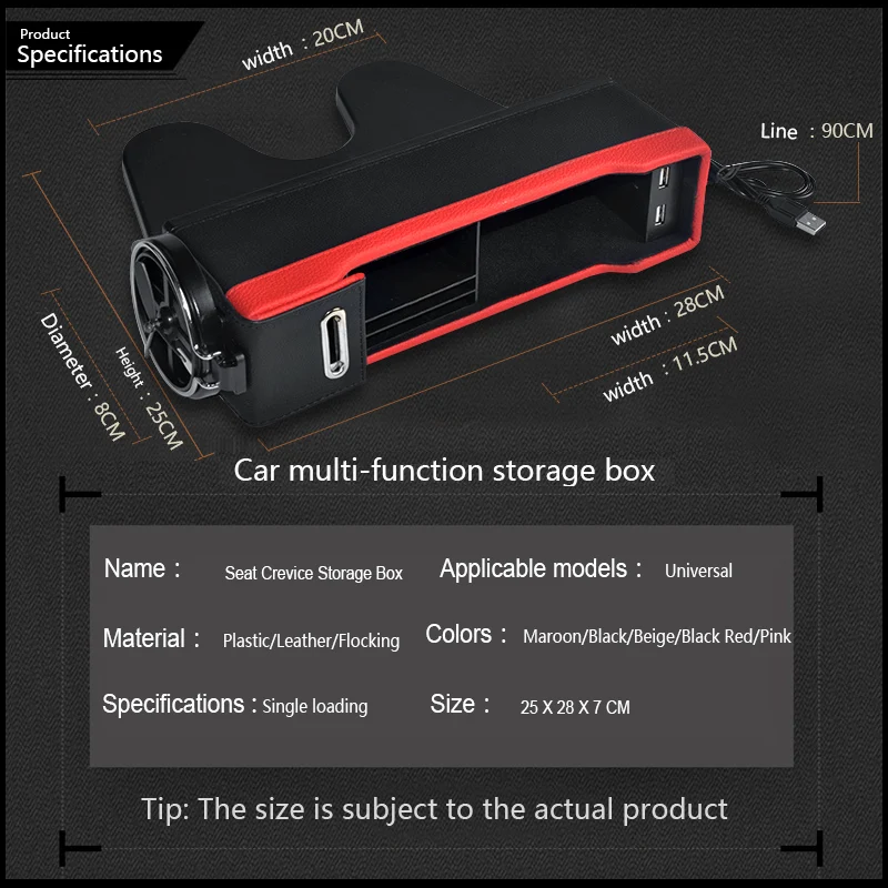 Usb органайзер для автомобильного сиденья складывающаяся коробка хранения сумка