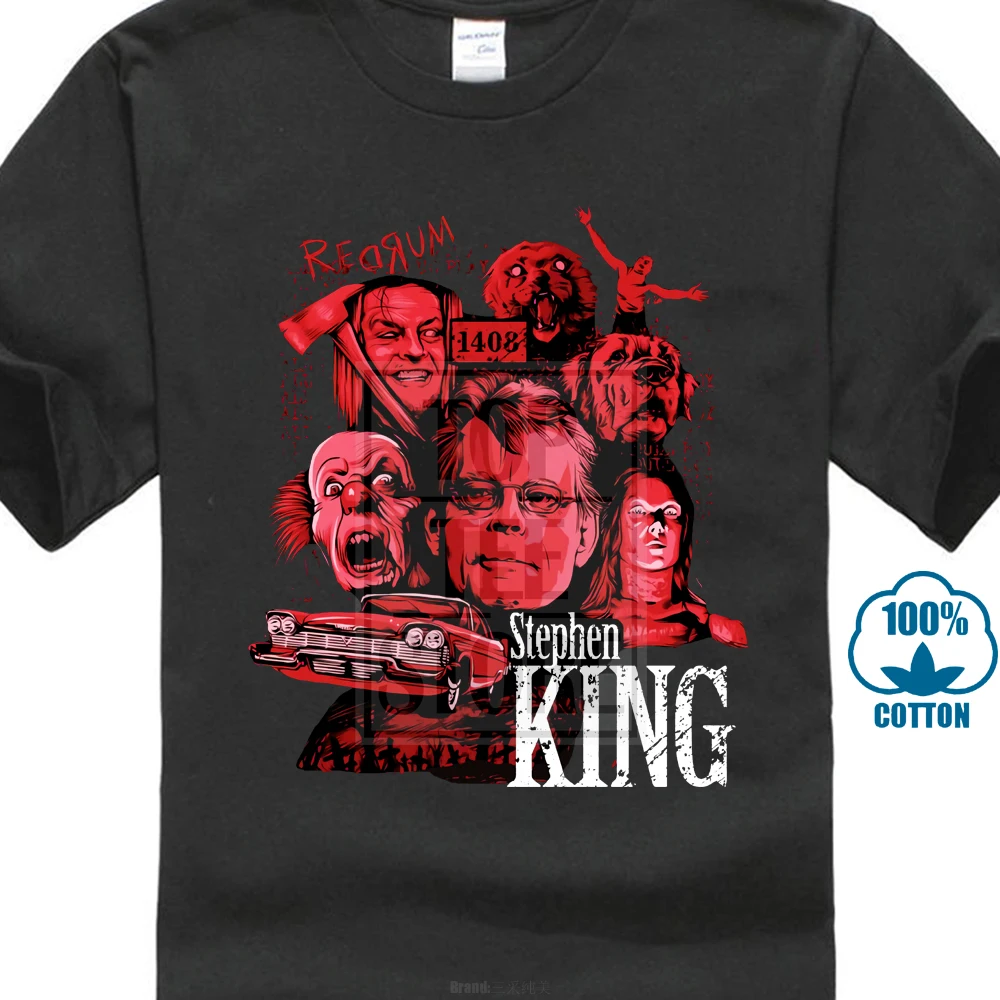 Gildan Funny T Shirts Stephen King 2018 Fashion Tshirt Men T Shirt-in T ...