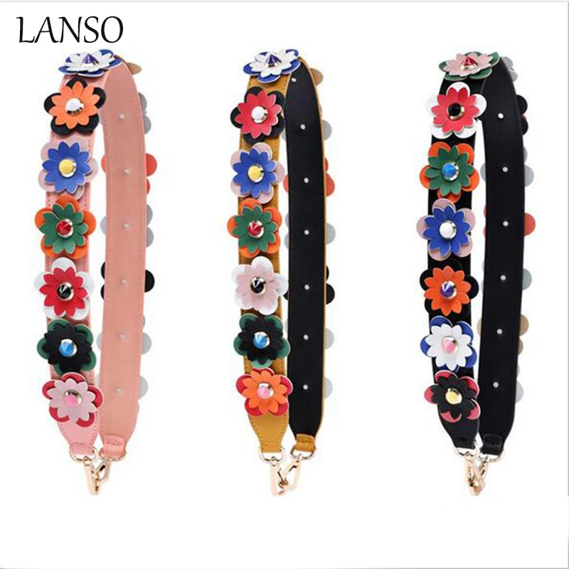 

90*4CM Strapper You Bag Flower Bag Strap Belt Shoulder Bag Accessories Belts Long Handbag Band Replacement Strap Hand bag Belts