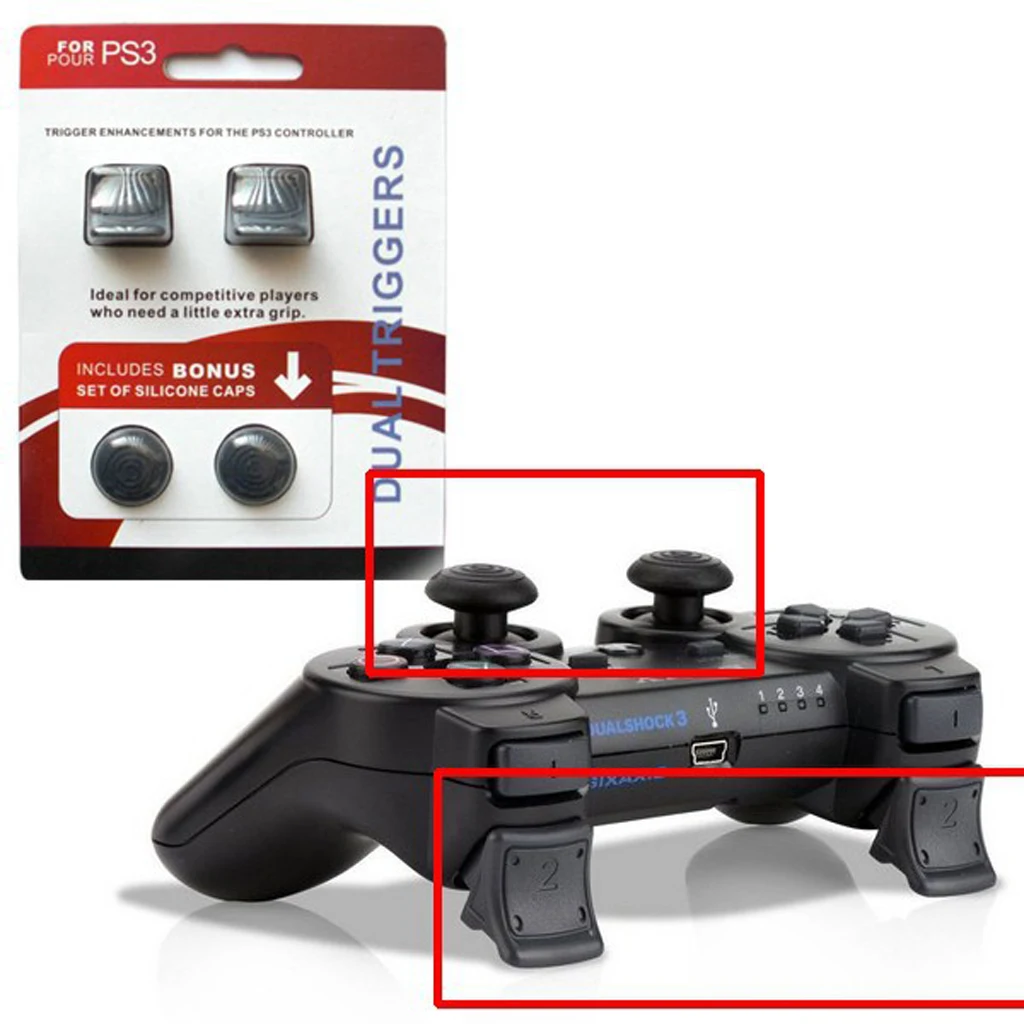 Buy 4in1 Dual Triggers + Silicone Thumb Grip Caps