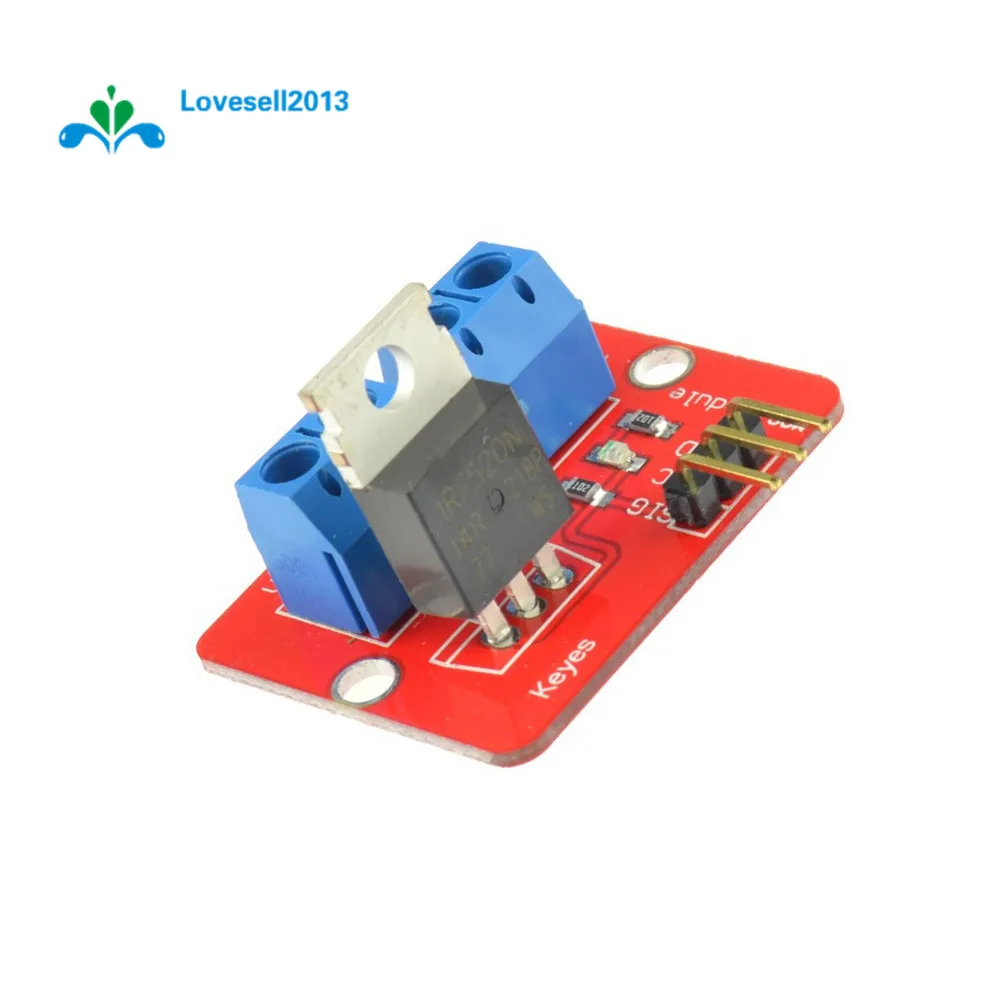 10PCS MOSFET Button IRF520 MOSFET Driver Module for Arduino ARM Raspberry pi F
