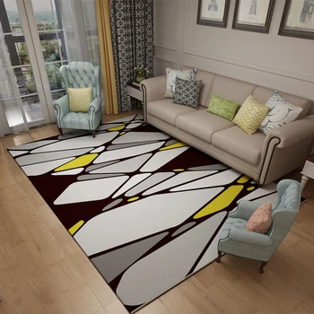 

Geometric carpet living room coffee table bedroom bedside carpet home study rug Nordic