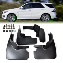 4pcs Mud Flaps Flap Splash Guards Mudguard For Mercedes Benz W164 ML320 ML350 ML500 2008 2009 2010 2011