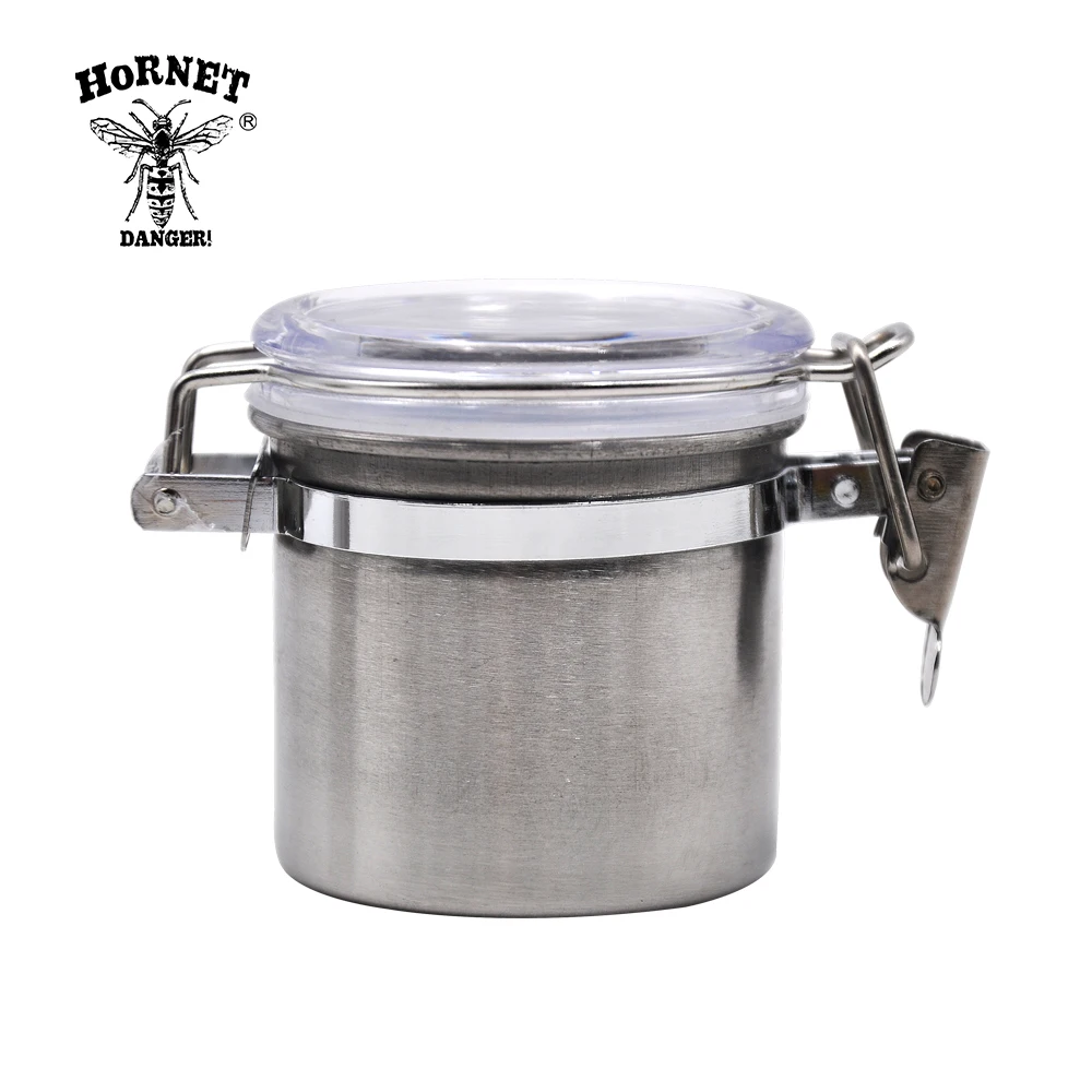 HORNET Stainless Steel Airtight Stash Jar 2.17 Inches Multi-Use Vacuum Seal Portable Storage Container for Tobacco Herbs