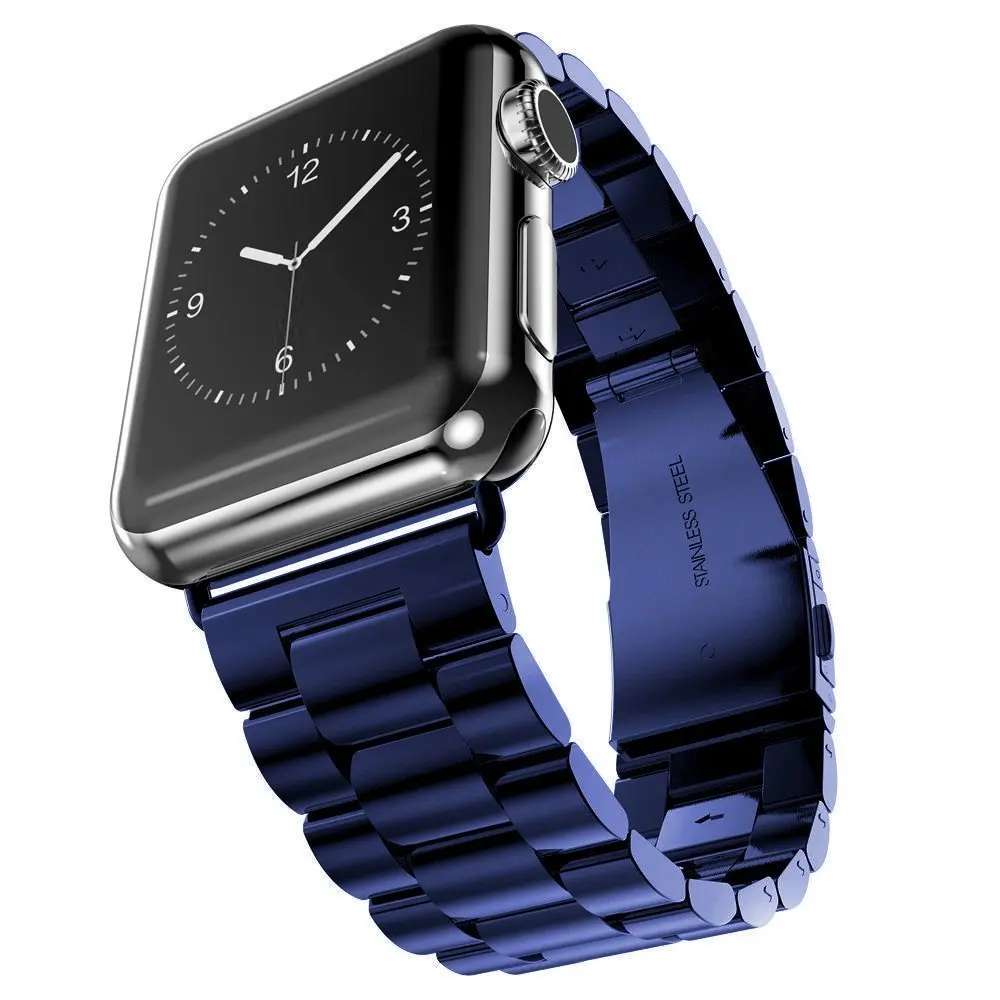 Ремешок из нержавеющей стали для apple watch band 44 мм 40 мм 42 мм 38 мм iwatch series 4 3 2 1 link bracelee для apple watch аксессуары