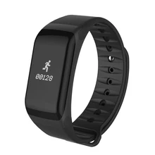 Умный Браслет артериального давления смотреть F1 Смарт Браслет Heart Rate Monitor Watch SmartBand Беспроводной Фитнес Для Android IOS Телефон