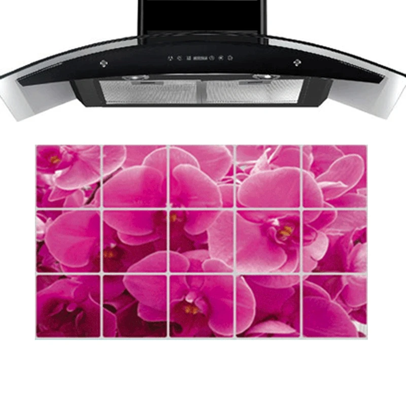 75 cm 45 cm purple flowers kitchen wall stickers accessories chef kitchen decor aluminum foil - Purple Kitchen Decor 75 cm 45 cm purple flowers kitchen wall stickers accessories chef kitchen decor aluminum foil - Purple Kitchen Decor