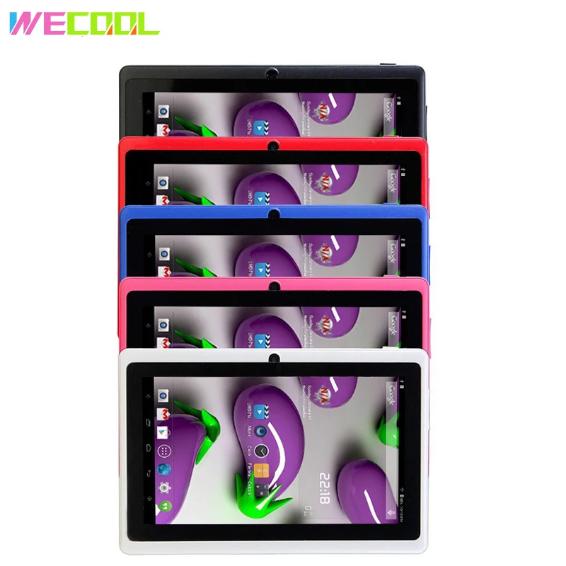 

7 inch Original WeCool Q88 Cheapest Kids Tablet PC 1024x600 HD Resolution 2500Mah WIFI MID Android 4.4 8GB with Children Games