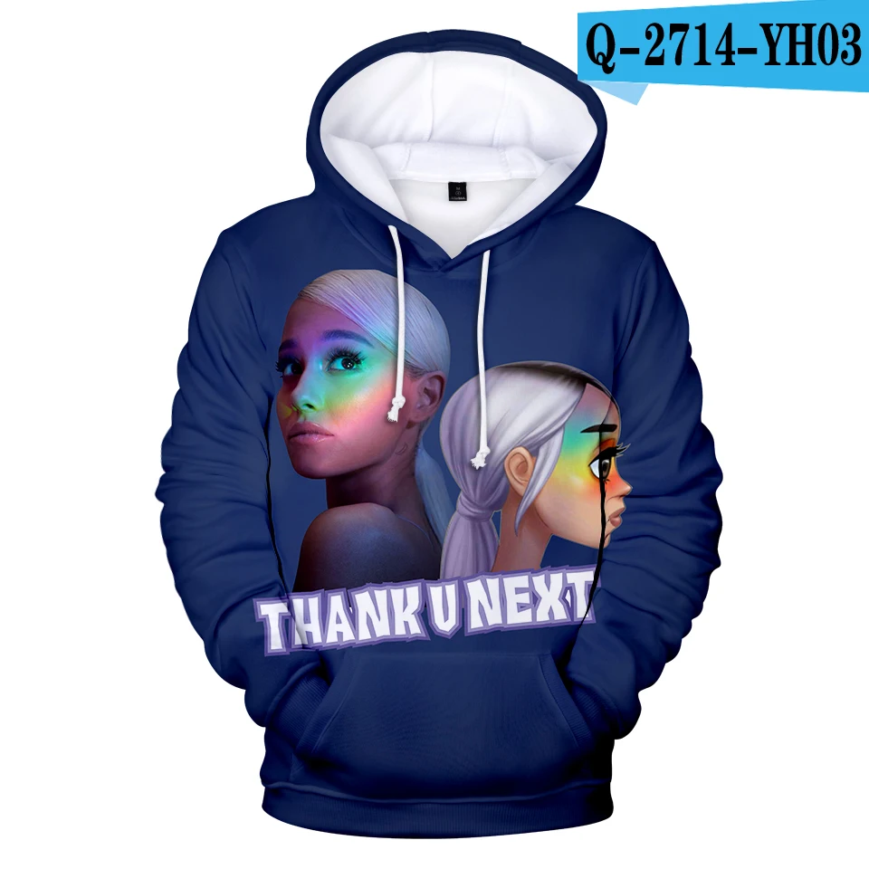 3D Ariana Grande Thank U следующий альбом Highstreet Cool Женская и мужская одежда горячая Распродажа повседневные крутые худи Harajuku толстовки - Цвет: Фиолетовый