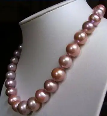

GORGEOUS 18 INCH 9-10MM Akoya SOUTH SEA PURPLE Pearl Necklace choker