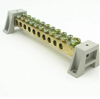 

Double 10 hole Terminals / Copper Terminal Block / Null line 5PCS